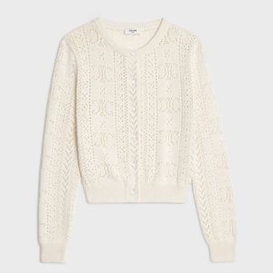 Celine Cardigan in Triomphe Pointelle